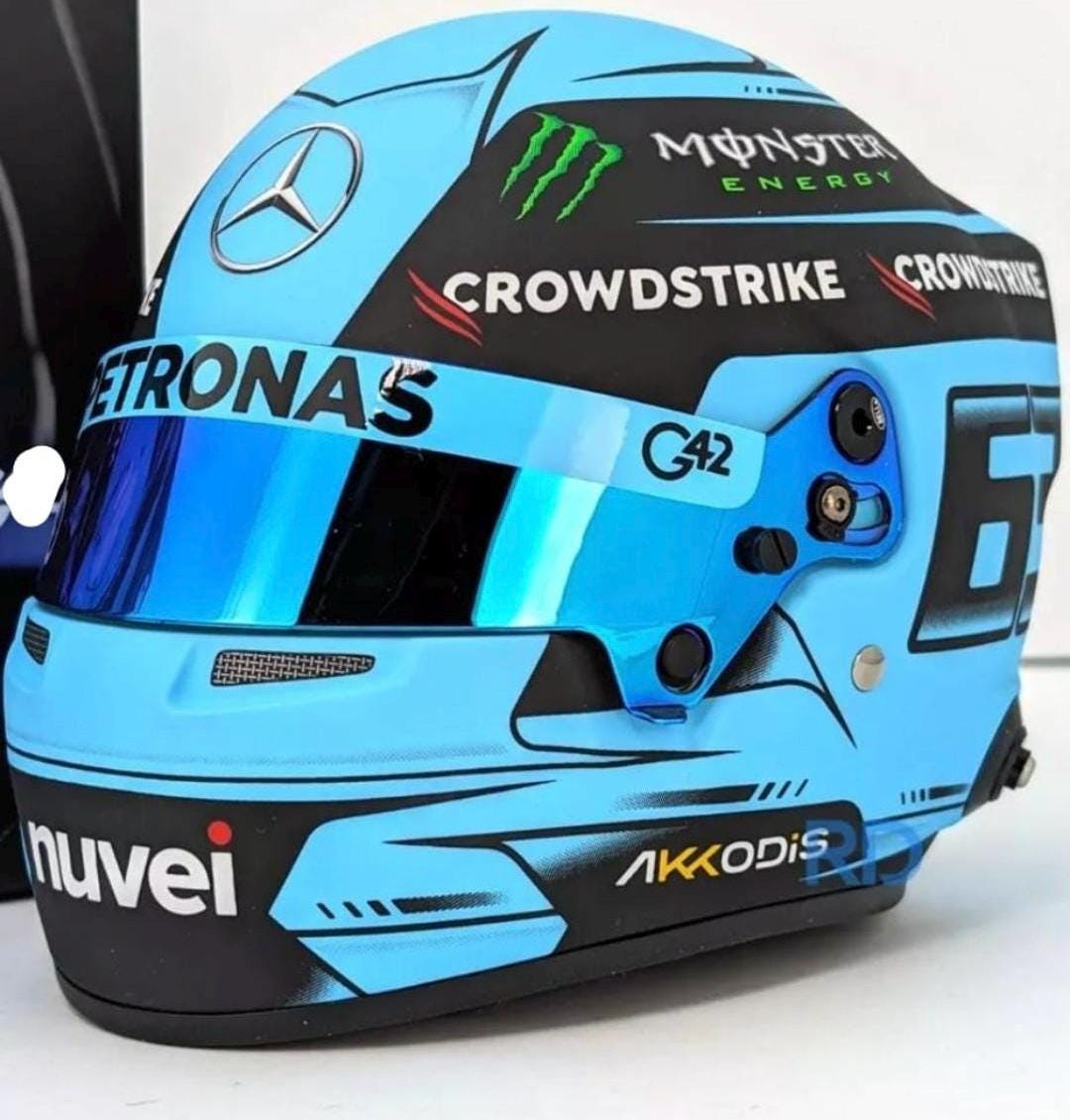 George Russell Helmet - Mercedes Team 2023 - Formula 1