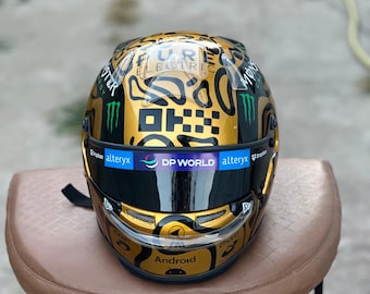 1:1 Replica Helmet Lando Norris 2025 | Handmade Decorative Formula 1 Helmet | Collectible F1 Racing Style