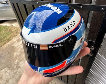 Mini Helmet Franco Colapinto Williams Racing 2024 | Decorative Handmade F1 Helmet | Collector's Replica