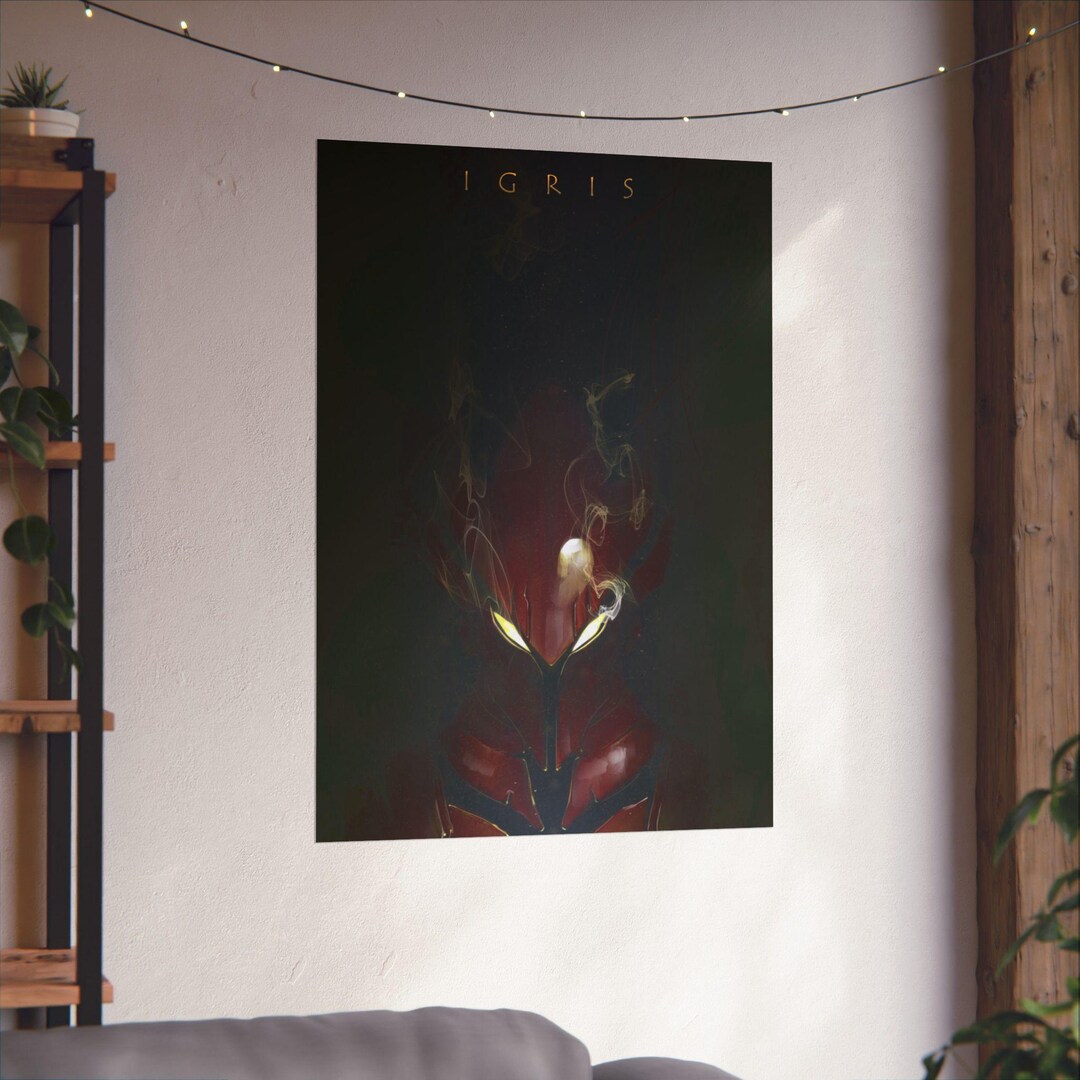 Solo Leveling Anime Matte Poster Igris Etsy