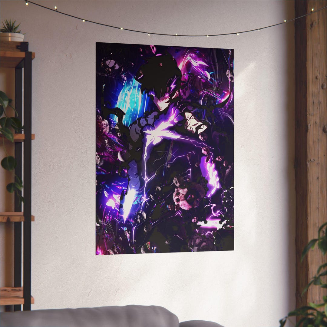 solo-leveling-anime-matte-poster-impression-d-art-sung-jin-woo-pour