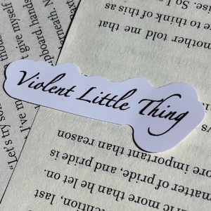 Fourth Wing Quote Sticker for Bookish Readers in Black and White, Violet and Xaden | Iron Flame | Onyx Storm | Gifts | Reading Accessories