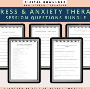 Megabundel stress- en angsttherapie | Vragen therapiesessie MEGABUNDEL, geestelijke gezondheid, therapie, vraag, counseling, werkblad
