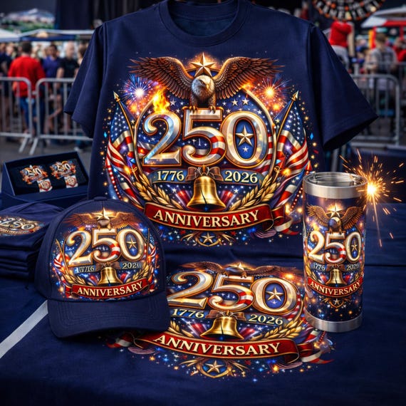 USA 250th Anniversary PNG, 1776-2026, America 250 Emblem, Semiquincentennial, 4th of July PNG