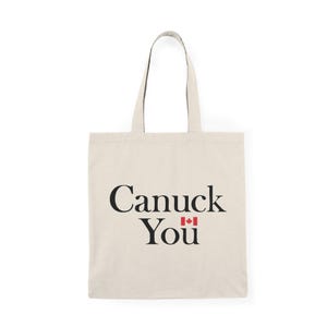 Canadian Pride Natural Tote Bag | Eco-Friendly Canvas Bag for Canadians, Gift for Canada Day, Stylish Grocery Bag, Reusable Shopping Tote
