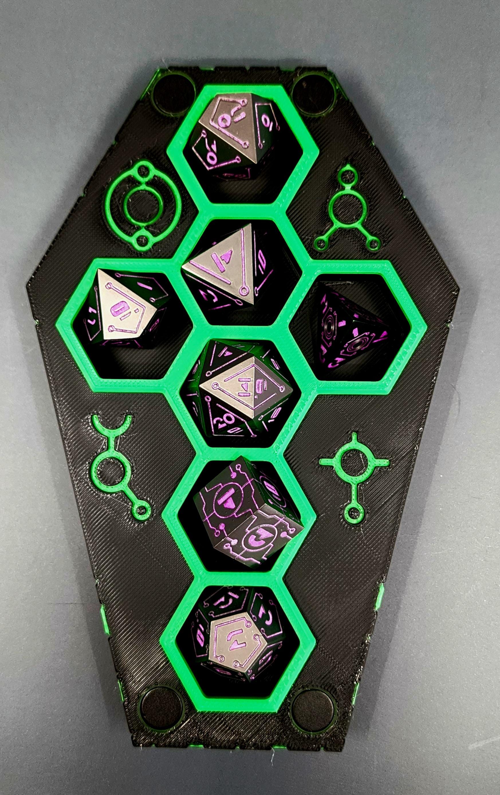 Necron - Inspired Dice Box | Warhammer 40K TTRPG Dice Storage - Etsy