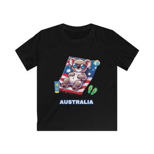 Koala Down Under, design de bebê coala, top de praia, camiseta infantil, amante de coalas infantil, lembrança australiana, presente australiano