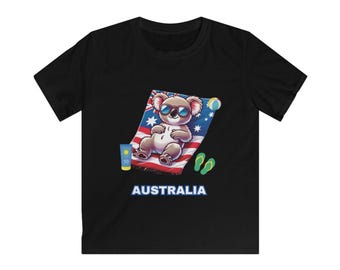 Koala Down Under, baby koala design, beach top, kids t-shirt, kids Koala lover, Aussie souvenir, Australian Gift