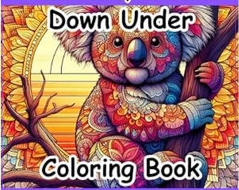 The Beautify Collection Down Under Coloring Book, Australian Native Animals, Adult Coloring Book