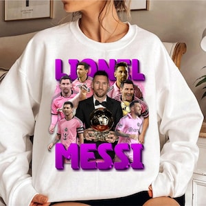 Lionel Messi Inter Miami Bootleg Design Sweatshirt, Football Sweatshirt, Messi Sweatshirt, Barcelona,  Argentina, World Cup