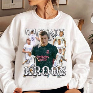 Toni Kroos Bootleg Design Sweatshirt, Football Sweatshirt, Kroos Sweatshirt, Real Madrid, Germany, Gift for Him, Legend