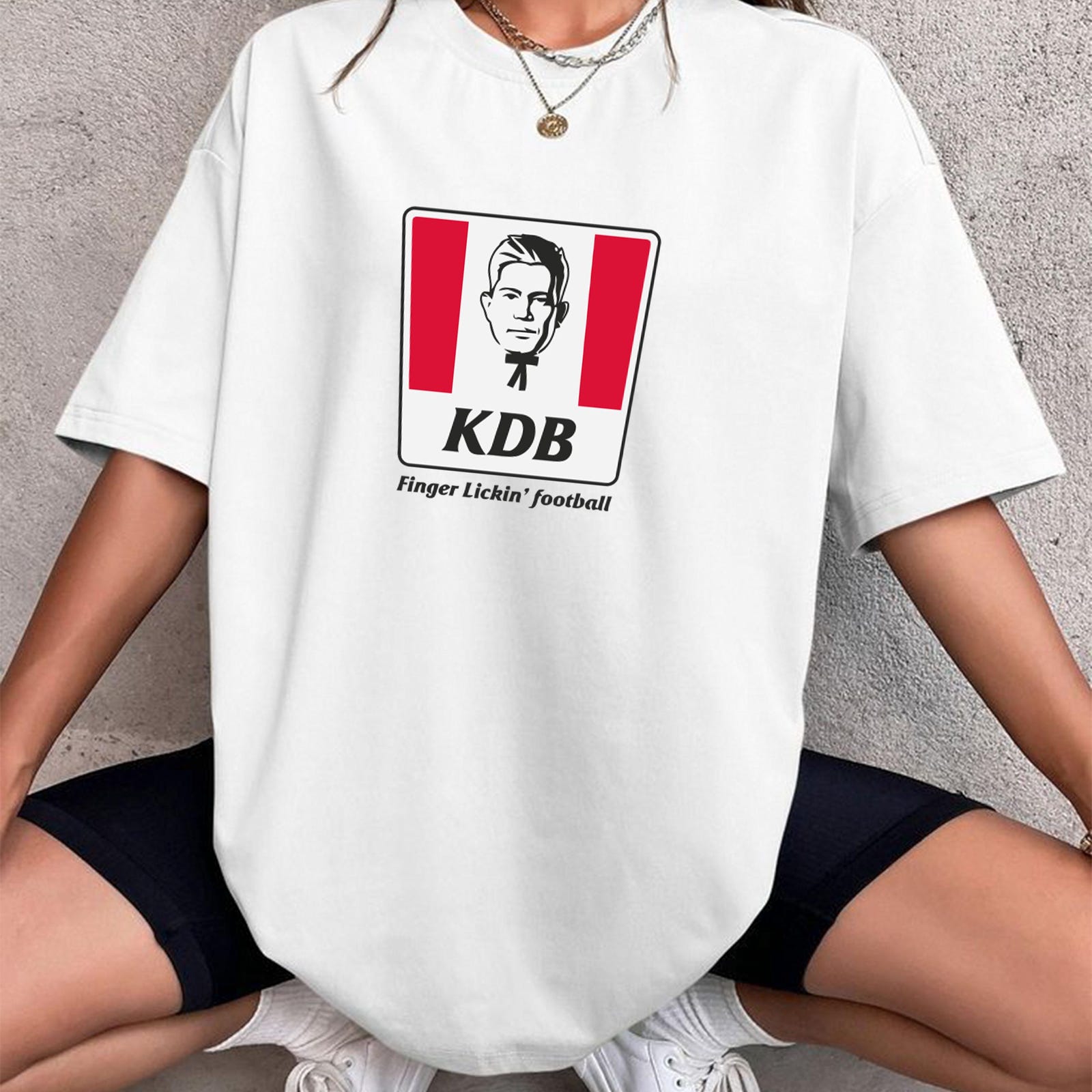 Kevin De Bruyne KFC Design T-shirt, Football T-shirt, De Bruyne T-shirt, Manches