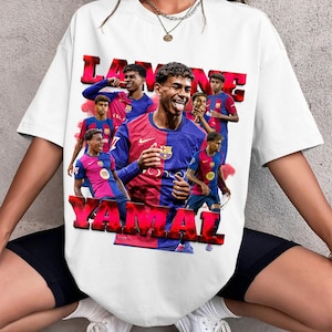 Camiseta Lamine Yamal del Barcelona con diseño pirata, camiseta de fútbol, camiseta Yamal, Barcelona, España, regalo para él