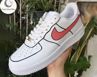 Custom Pastel Color AF1 Sneakers, Air Force 1 Hand Painted, Personalized Shoes