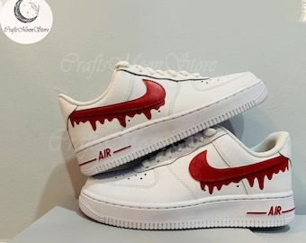 Zapatillas AF1 personalizadas con efecto goteo, Air Force 1 pintadas a mano, zapatos personalizados