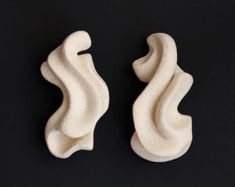 Zestaw uchwytów do szuflad z ceramiki kamionkowej: Rzeźbiarskie okucia meblowe, ceramiczne uchwyty do szafek