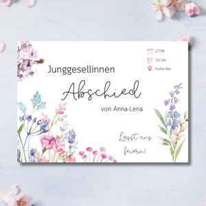 Invitation à un enterrement de vie de jeune fille / Bachelorette Party - Produit numérique et modifiable