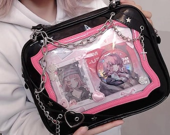 Ita Bag, Pin Bag, Badge bag, Clear Window Bag, Display Bag, Doll Bag, Shoulder Bag, Anime Bag, Jujutsu Kaisen, Gifts