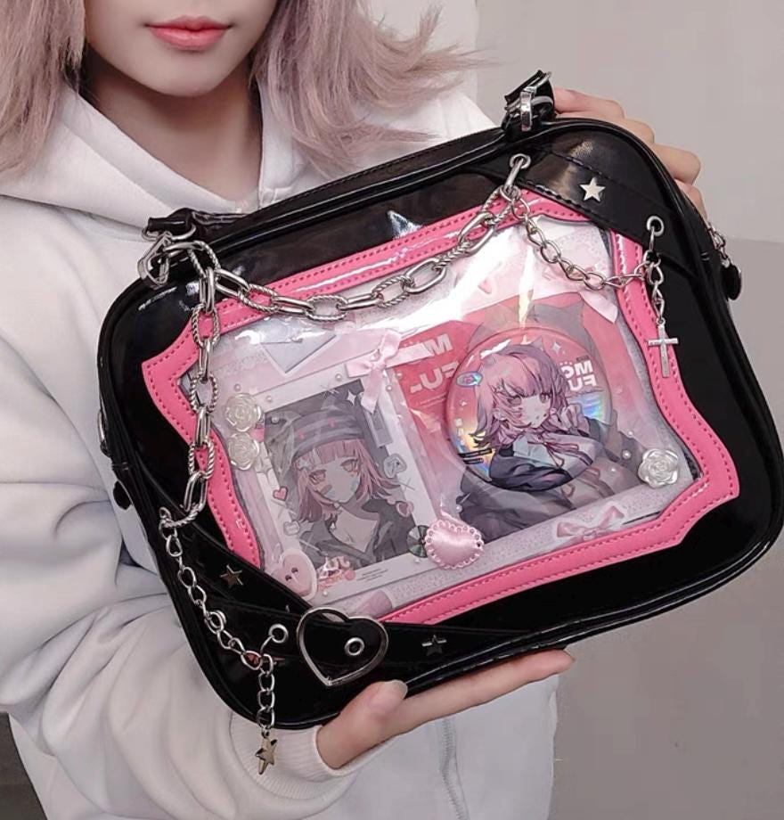 Pin Purse PACMAXI Ita Bag With Clear Window - Anime Pin  display picture 3