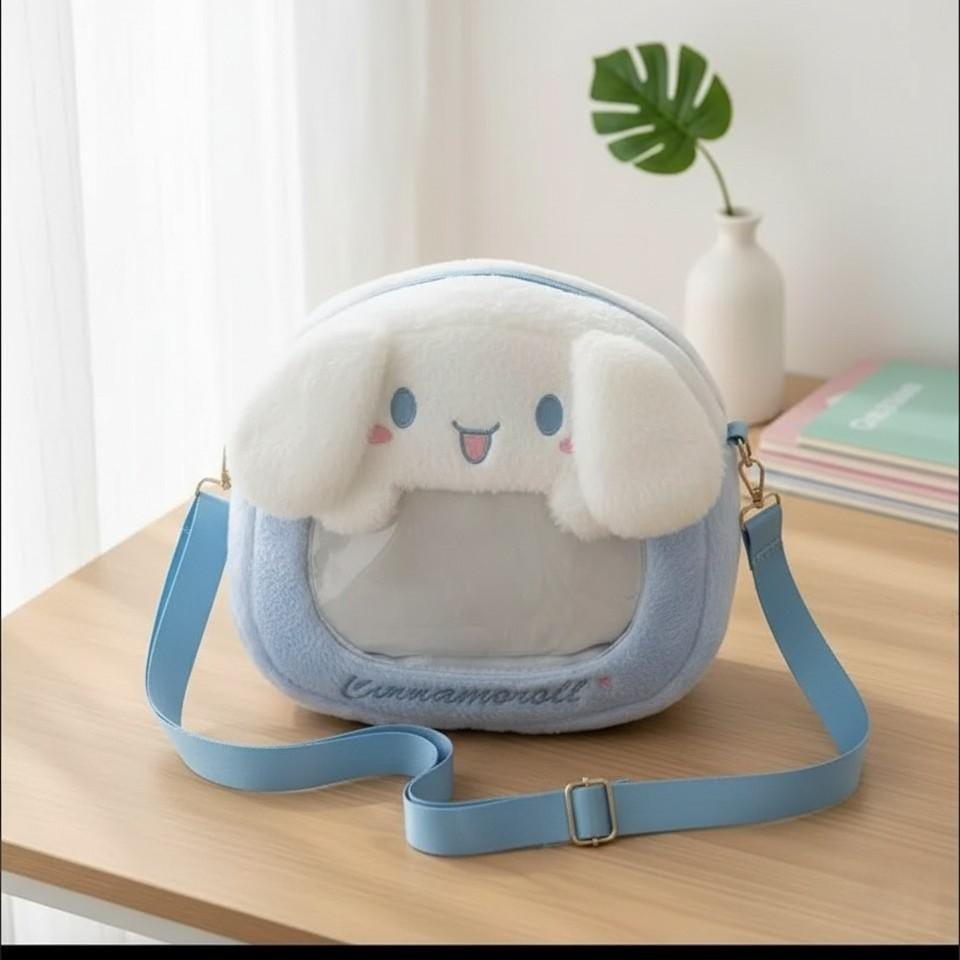 clear mini backpack ita Double Window Candy PU Leather Bag Mini Clear Window Ita Backpack