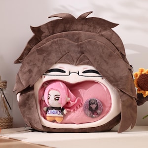 Cute Plush Ita Bag | Soft Shoulder Bag with Transparent Window | Cosplay Gift for Fans & Collectors