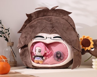 Niedliche Plüsch-Ita-Tasche | Weiche Schultertasche mit Sichtfenster | Cosplay-Geschenk für Fans und Sammler