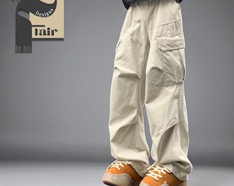 Baggy Cargo Pants | Loose Wide Leg Trousers | Y2K Harajuku Streetwear Fashion