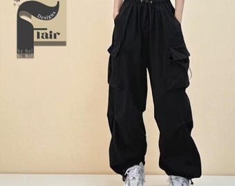 Oversized Cargo Pants | Casual Wide Leg Joggers | Daily Wear | Y2K Streetwear Style
