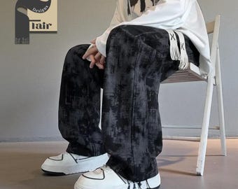 Casual Straight Leg Pants | Y2K Streetwear Trousers | Relaxed Fit Summer Clothing
