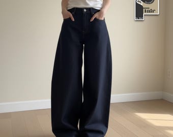 Wide Leg Jeans | Vintage Baggy Denim Pants | Y2K Streetwear | Urban Everyday Fashion