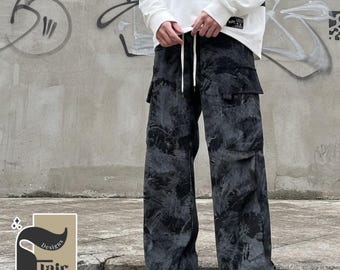Y2K Streetwear Pants | Men's Relaxed Fit Baggy Trousers