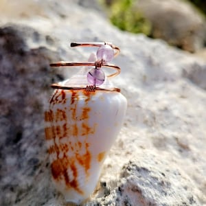 Handcrafted Copper Wire Wrapped Ring Boho Chic Copper Jewelry Minimalist Ring Gift for Her Unique Jewelry for Her