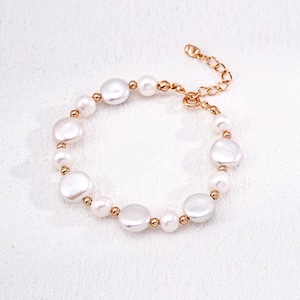 Pearl Bracelet Baroque Style