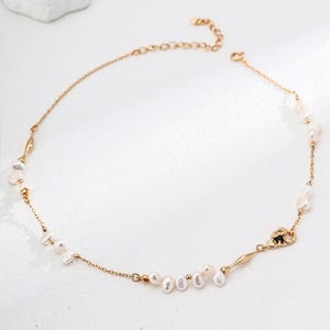Natural Pearl & Black Onyx Necklace