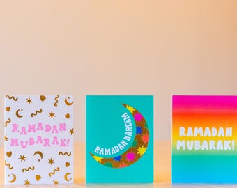 Eid Mubarak Greeting Card Set – Ramadan Stationery, USA Made
