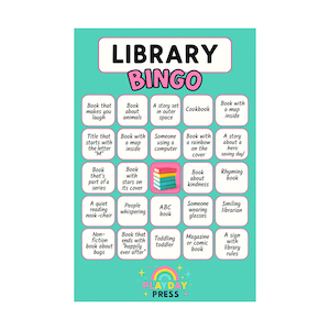 Jeu de Bingo Hunt au trésor à imprimer dans la bibliothèque pour enfants | Activité d&#39;intérieur amusante | Feuille de travail pédagogique pour la classe | Téléchargement numérique instantané PDF