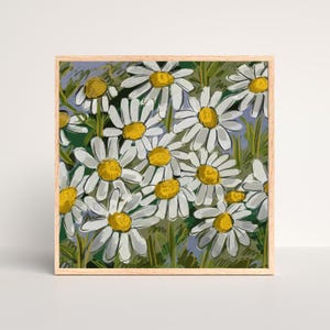 Daisy Floral Art Print: Botanical Spring Decor (Digital Download)