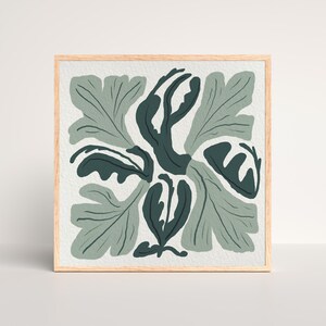 Abstract Leaves Art Print: Modern Botanical Home Decor (Digital Download)