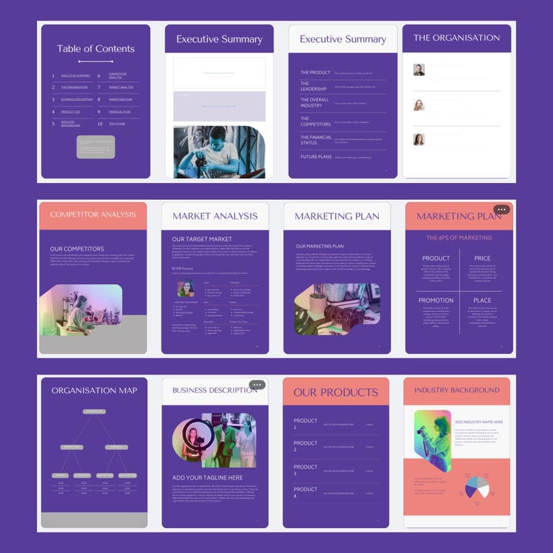 Business Plan Template - Etsy