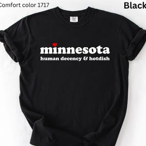 Minnesota Human Decency Tee, Justice for Renee Shirt, Abolish ICE, Human Rights Comfort Colors T-Shirt, Activist Graphic Tee