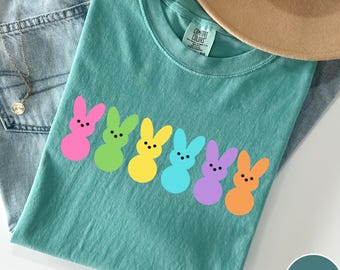 Comfort Colors® Easter Bunny Peeps Shirt, Cute Easter Gift, Easter Shirt,  Women Peeps Shirt, Cute Bunny Shirt, Happy Easter Bunny Shirt
