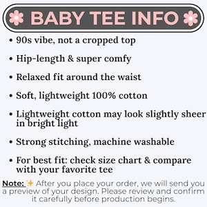 Custom Text Baby Tee, Personalized Photo OR Text, Custom Picture Baby Tee, Aesthetic Tee, Personalized Y2K Shirt, 90s Tee,Trendy Y2K Fashion image 4