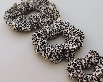 Scrunchie in Leo Muster / 3 Größen / Partnerlook für Mama und Mini / Haargummi / Zopfgummi / Haarschonend