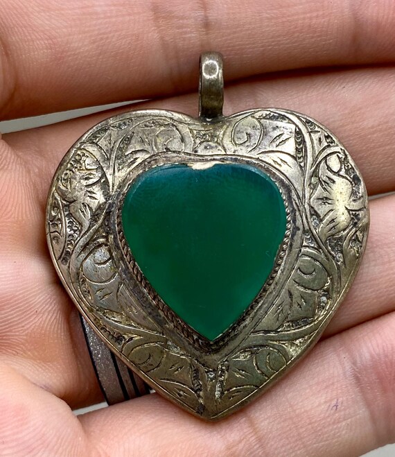 Old Unique Solid Silver Near Eastern Handmade Pen… - image 3