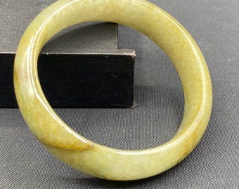 天然蛇紋翡翠バングル：本物グレードA、60.5mm - Etsy 日本