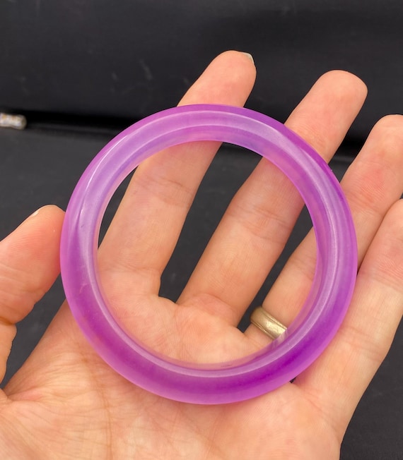 Lavender Jadeite Bangle: Natural Myanmar Jade Bracelet 62mm - Etsy Israel Lavender Jadeite Bangle: Natural Myanmar Jade Bracelet 62mm - Etsy Israel