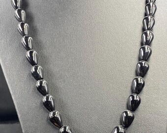 Black Onyx Pendant Necklace: Natural Gemstone Jewelry