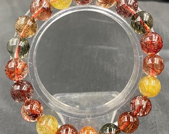 Premium Golden Rutile Quartz Bracelet – 10mm Beads