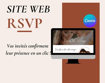 Custom Wedding RSVP Website - Collect Guest Responses