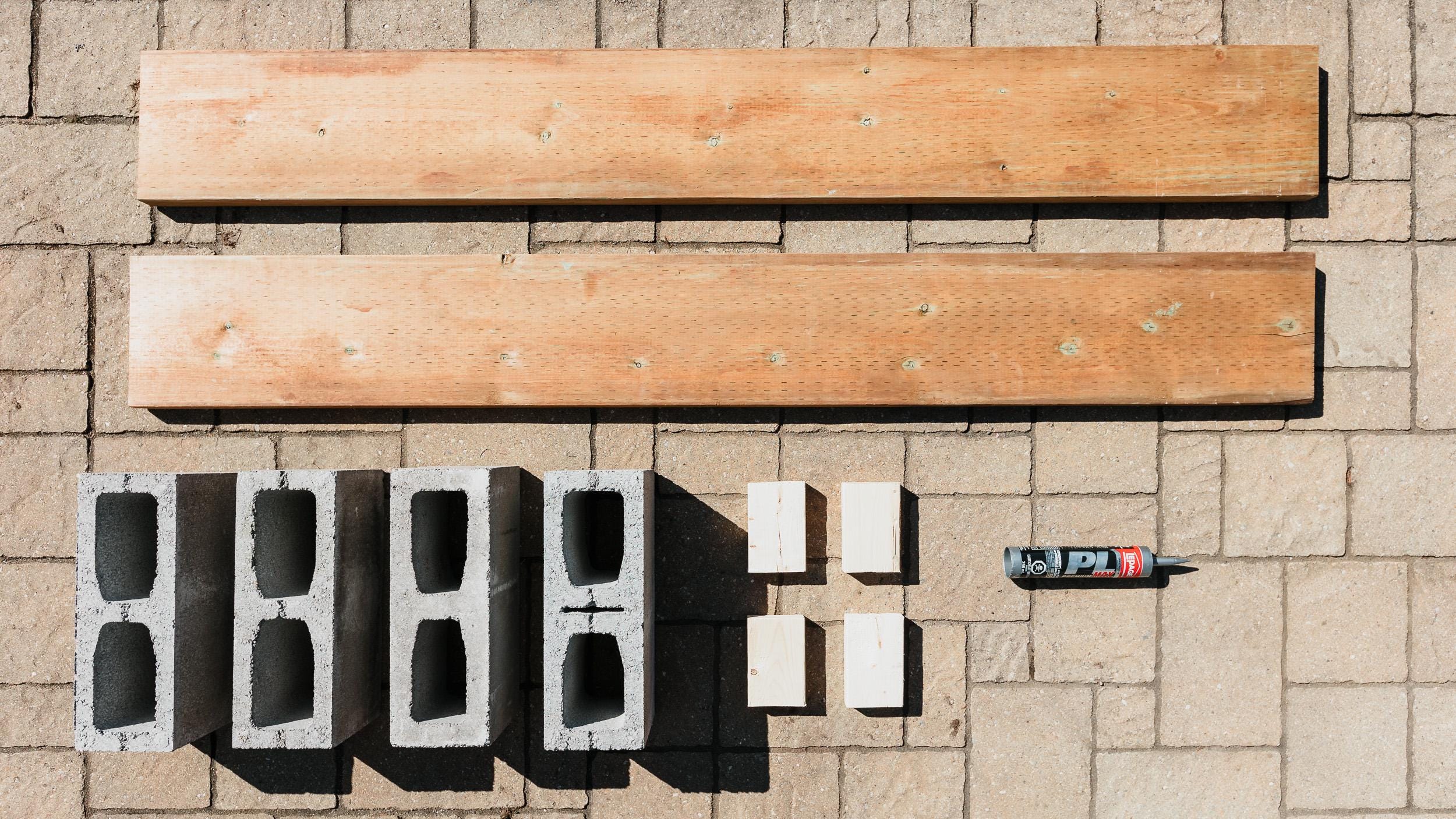 Modern Solid Concrete Cinder Block Bench Plans PDF - No Tools Required ...